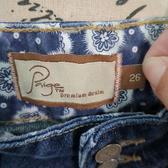 Paige Hidden Hills Mid Rise Boot Cut Jeans Size 26 EUC - Picture 5 of 5